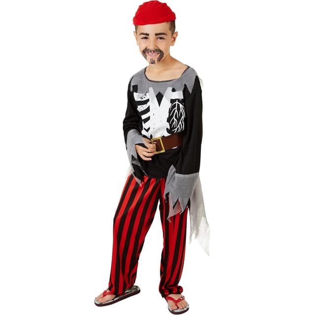 Pirat børnekostume - 140 (10-12y)