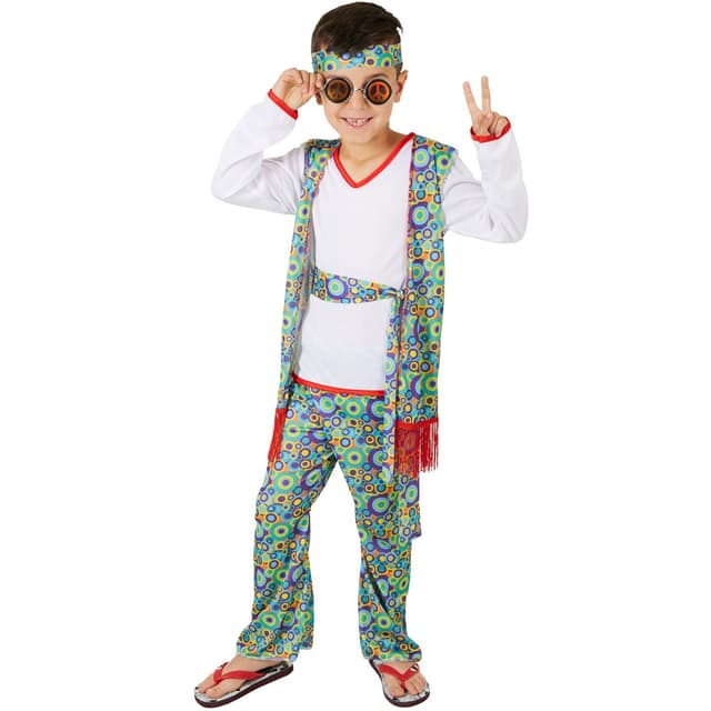 tectake Maskeraddräkt Pojke Cool Hippie
