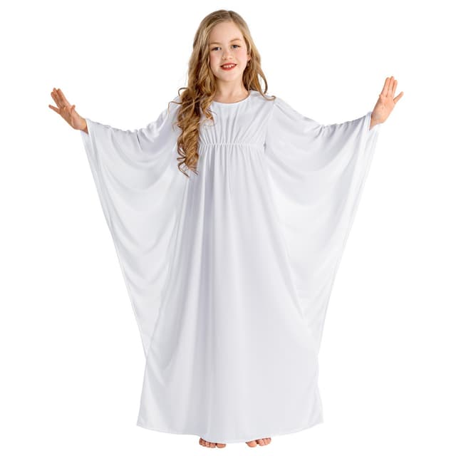 Himmelsk Engel børnekostume - 128 (8-10y)