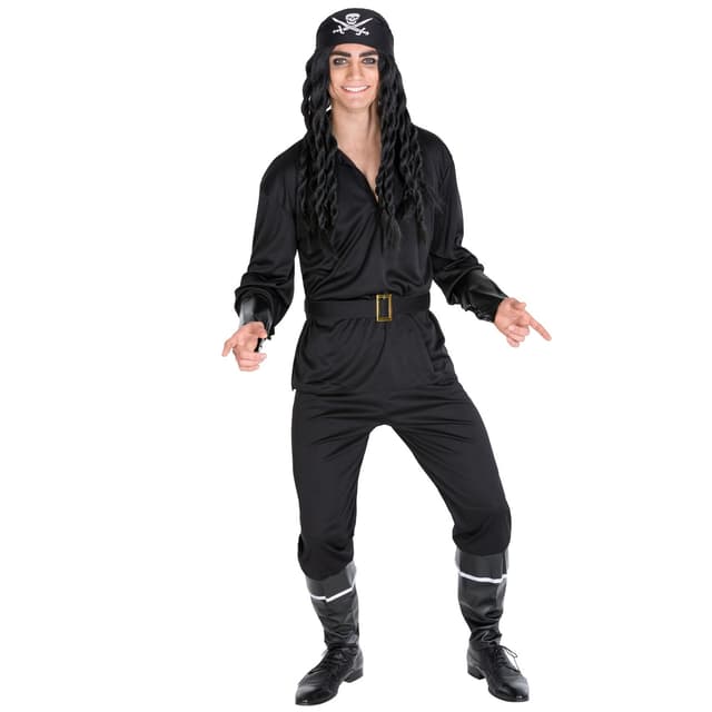 Piraten Stubbeskæg kostume - L
