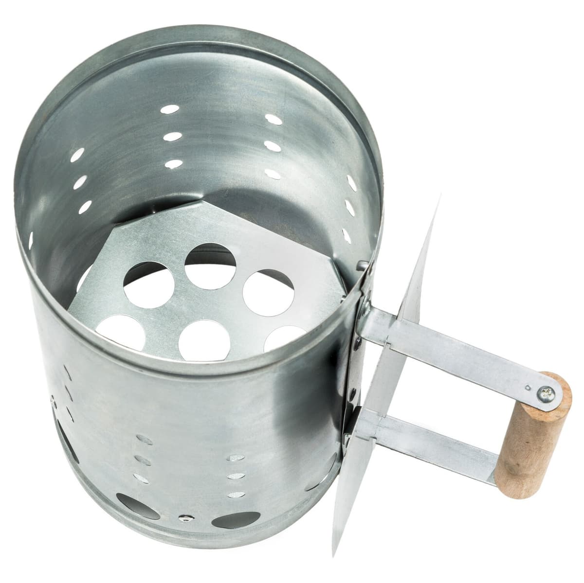 tectake Grilltändare med värmeskydd 16 x 16 x 27 cm Silver - Elgiganten