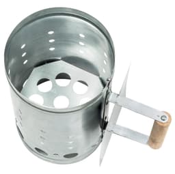 tectake Grilltändare med värmeskydd 16 x 16 x 27 cm Silver