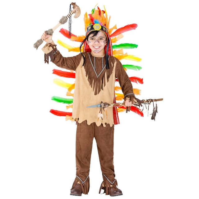 tectake Maskeraddräkt Pojke Indian Sioux