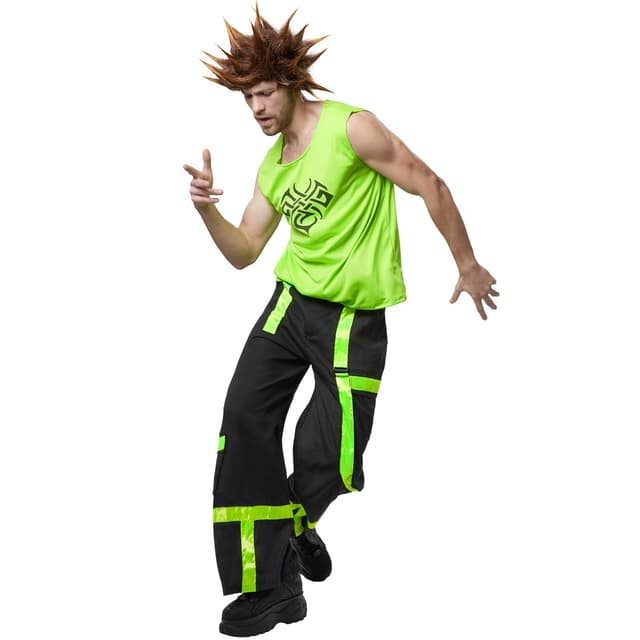 Cool Raver kostume mand - L