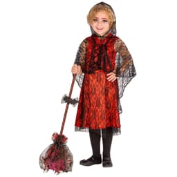 Vampyr med blonder børnekostume Halloween - 140 (10-12y)