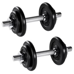 2 Håndmanualer krom - 2 x 10 kg