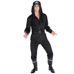 tectake Maskeraddräkt Pirat Skäggstubb