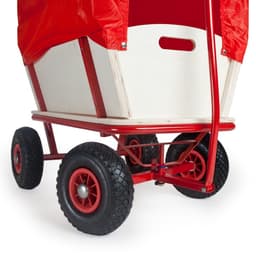 tectake Träskrinda med tak max 150 kg 178 x 61 x 90 cm Röd