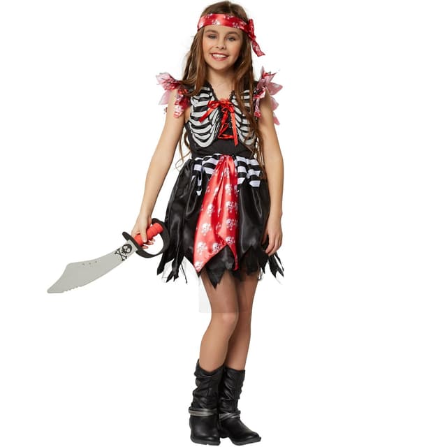 Piratprinsesse børnekostume - 152 (11-12y)