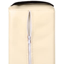 tectake Halvrulle i kunstlæder 64 x 14 x 8 cm Beige