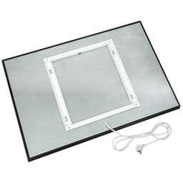 tectake Infravärme glas - 650 W, svart