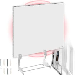 tectake Hybrid-infravärmare med termostat och tippskydd - 450 W