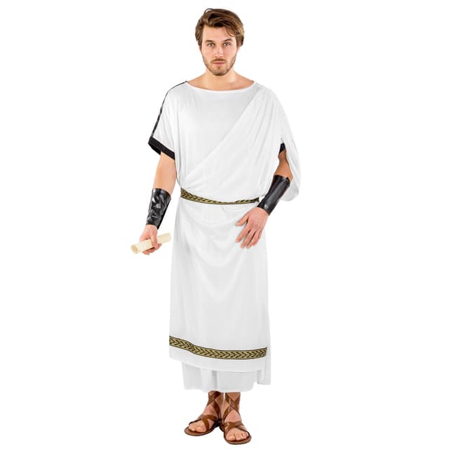tectake Maskeraddräkt Herr Romersk Toga