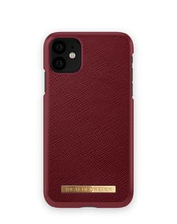 Saffiano Case iPhone 11/XR Burgundy