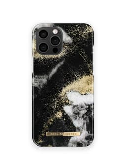 Printed Case iPhone 12 Pro Max Black Galaxy Marble