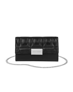 Statement Clutch iPhone 12 / 12 Pro Quilted Black