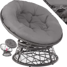 Polyrattan havestol Gargano - grå