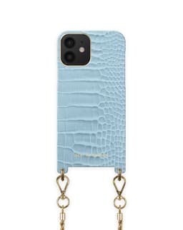 Atelier Necklace iPhone 12 / 12 Pro Sky Blue Croco