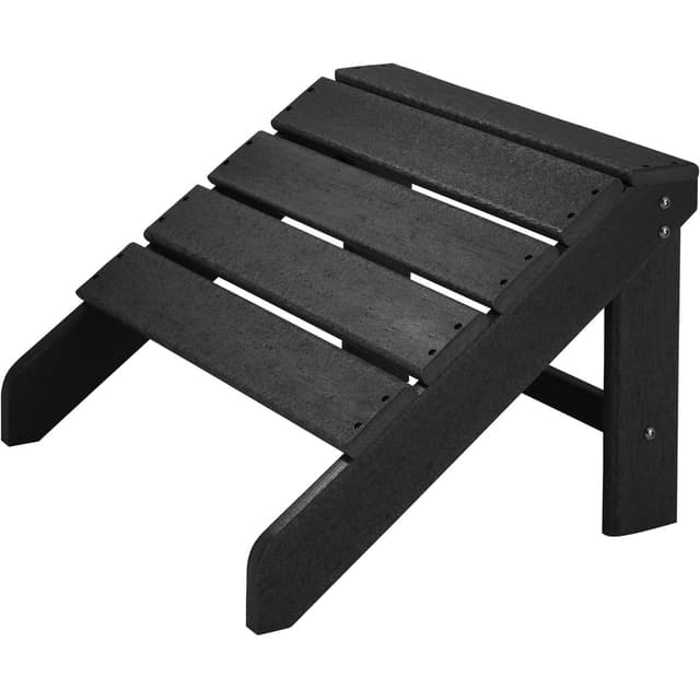 tectake Fotpall - svart/svart