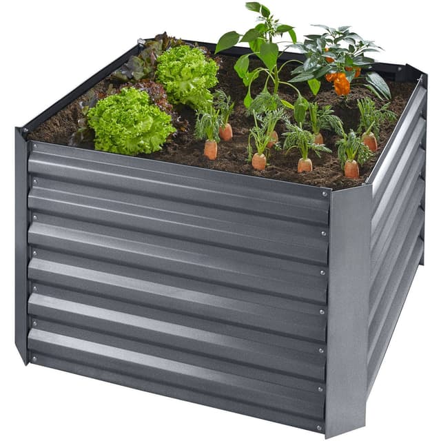 Højbed Artemisia galvaniseret 80x80x57cm - grå