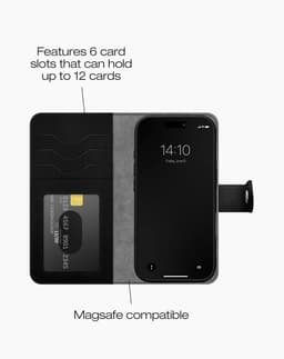 Magnet Wallet+ MagSafe iPhone 16 Pro Black