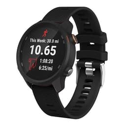 Silikoniranneke Garmin Forerunner 245:lle - Musta