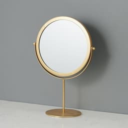 Bordspejl på fod - Guld
