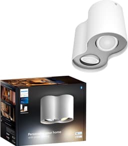 Philips Hue Pillar dubbelspotlight 2x4.2W GU10 (vit)