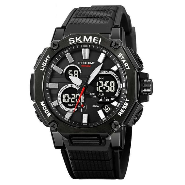 SKMEI Multi Digital Rannekello Night Vision Electronic - Musta - Gigantti