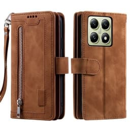 Til Xiaomi 14T Pro Etui med Lynlåslomme og 9 Kortlommer