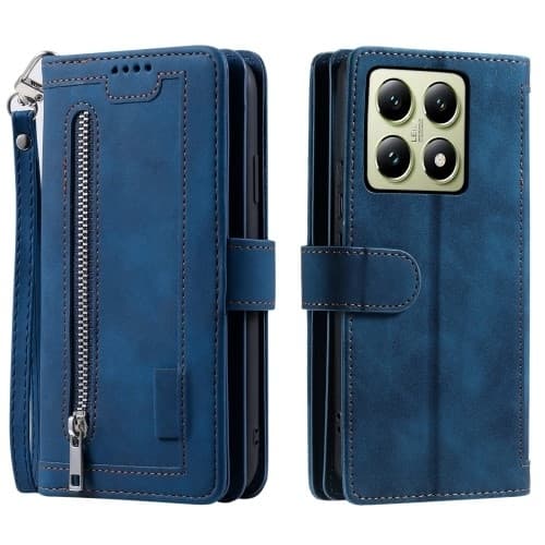 Xiaomi 14T Pro Kuori Vetoketjutaskulla ja 9 Korttipaikalla