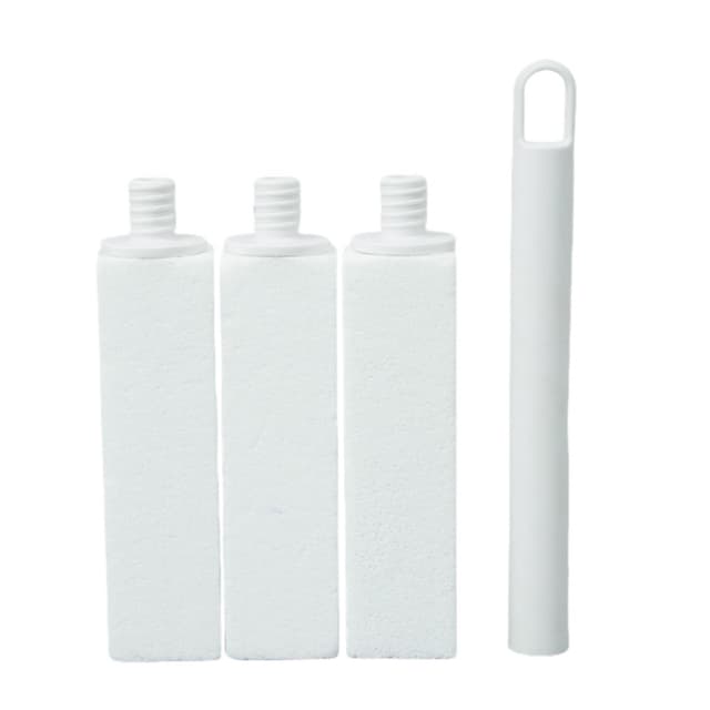 3-pack Toalettborste med Pimpsten Grå