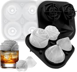 Isformar i Silikon - Diamant och Rosformar Svart