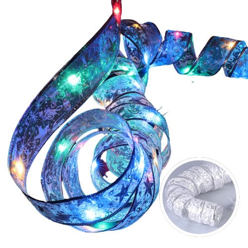 Julbandsljus Silver