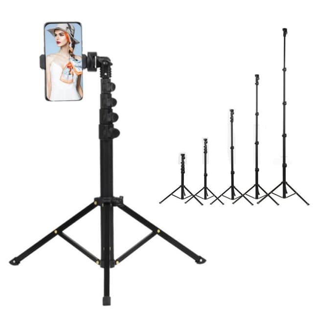 Mobilstativ / kamerastativ (45-160 cm) Svart