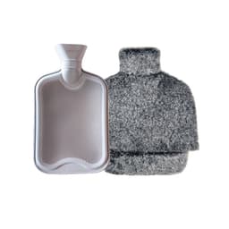 Plysch varmvattenflaska set - Black Fade