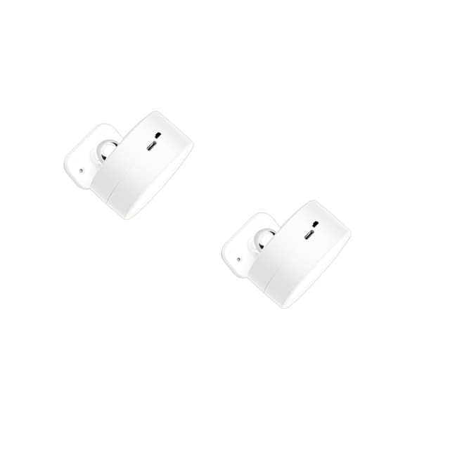 2-pack LED-vägglampa med olika ljusfärger och fjärrkontroll Vit