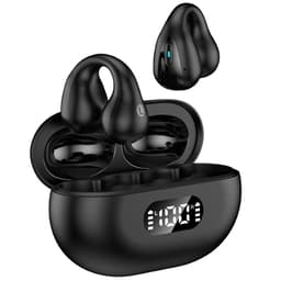 Trådlösa open-ear hörlurar Bluetooth 5.2 Svart