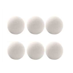 Ulltørkekuler 3 cm 6-pak Hvit S