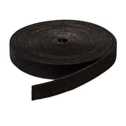 Självhäftande kardborreband för kabelhantering 10 m / 2 cm Svart