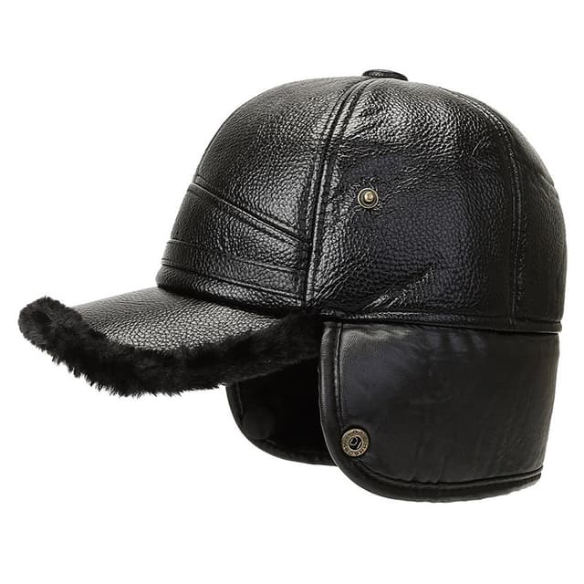 Vinterlue - Cap med øreklaffer Grå M