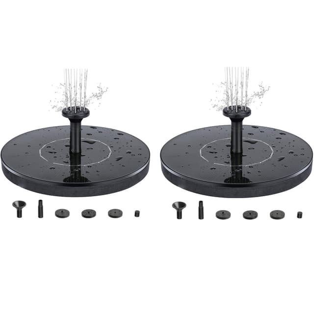 2 Pakn Fontene med solceller 16 cm - Solcellefontene/Vannfontene