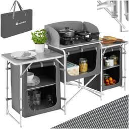 Campingkjøkken 172 × 52 × 104 cm - grå