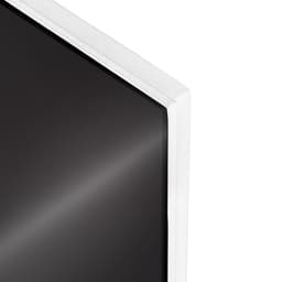 Glas infrarødt varmelegeme 510 W, Hvid bagside - sort