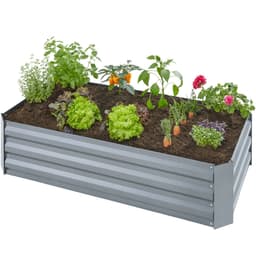 Højbed Pimpinella galvaniseret 120x60x30cm - grå