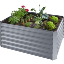 Højbed Salvia galvaniseret 120x90x57cm - sølv