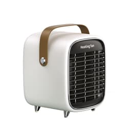 Sähköinen keraaminen lämmityspuhallin retro-designilla White