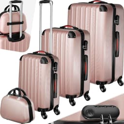 Koffert sett Pucci 4 deler - roségull