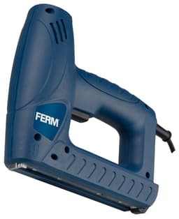 FERM elektrisk häftpistol – slagkontroll – Inkl. 400 häftklamrar och 100 spikar