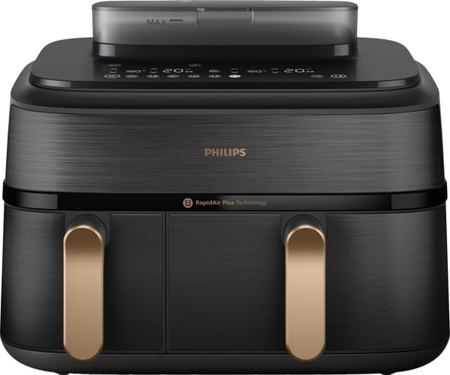 Philips 5000 Series Dual Basket airfryer med damp NA552/00 (sort)